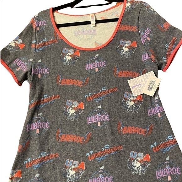 NWT LULAROE CLASSIC T   Patriotic Tee United States of America!   Size Large - Picture 1 of 2